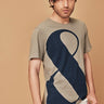 Amp Beige Graphic Printed Sustainable Organic Cotton T Shirt For Men Online