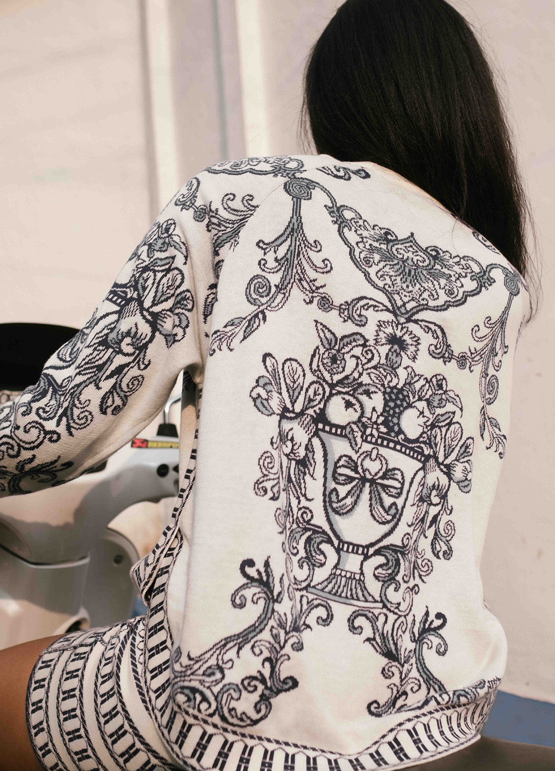 Azul Blue Hem-Overlap Jumper