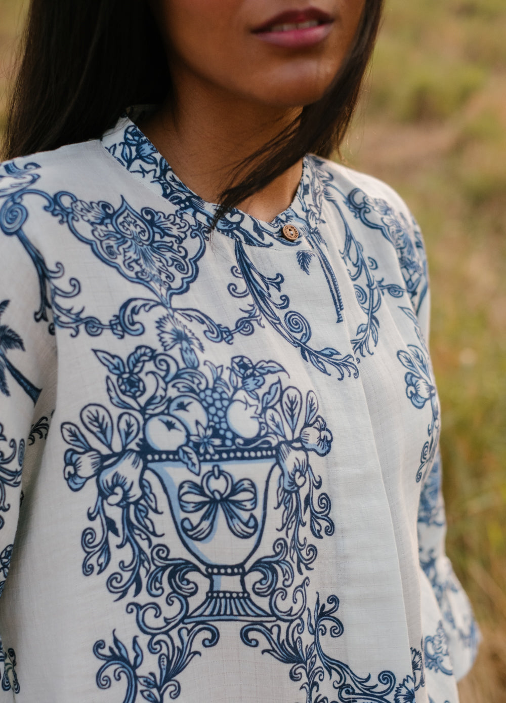 Azul Blue Kimono Shirt