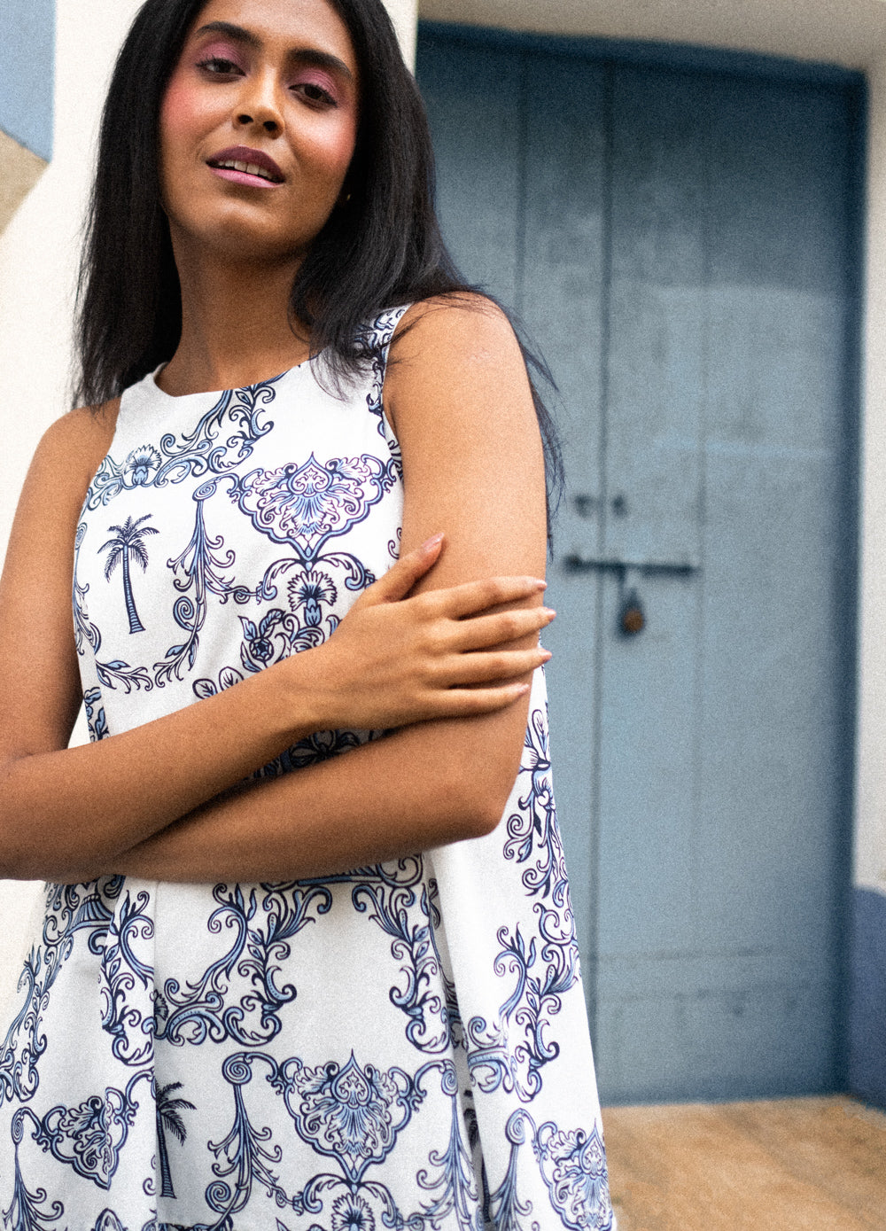 Azul Blue Tiered Dress