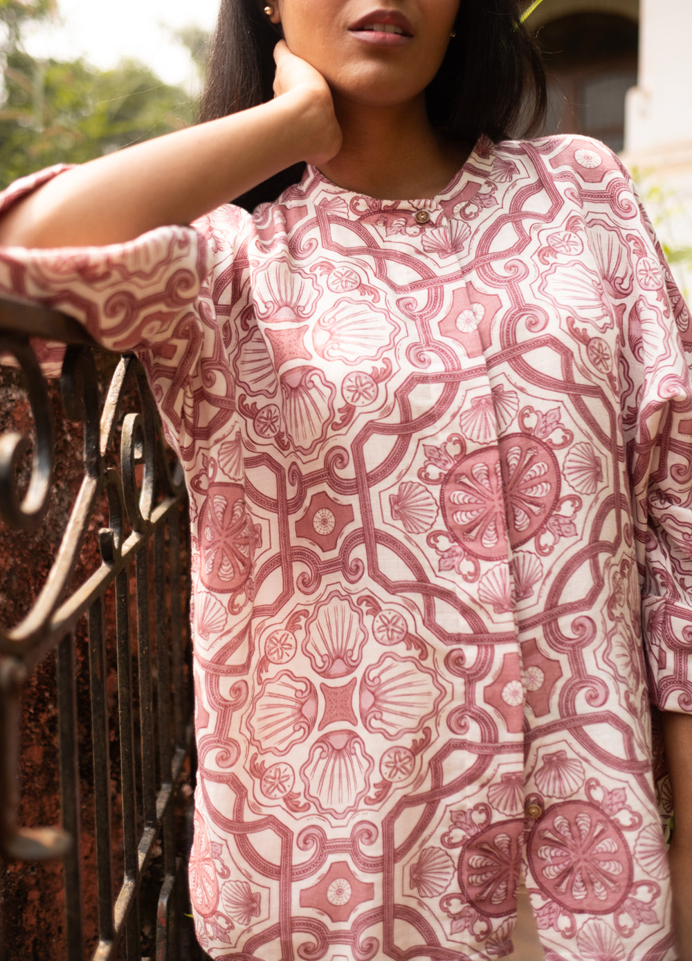 Azul Rose Kimono Shirt