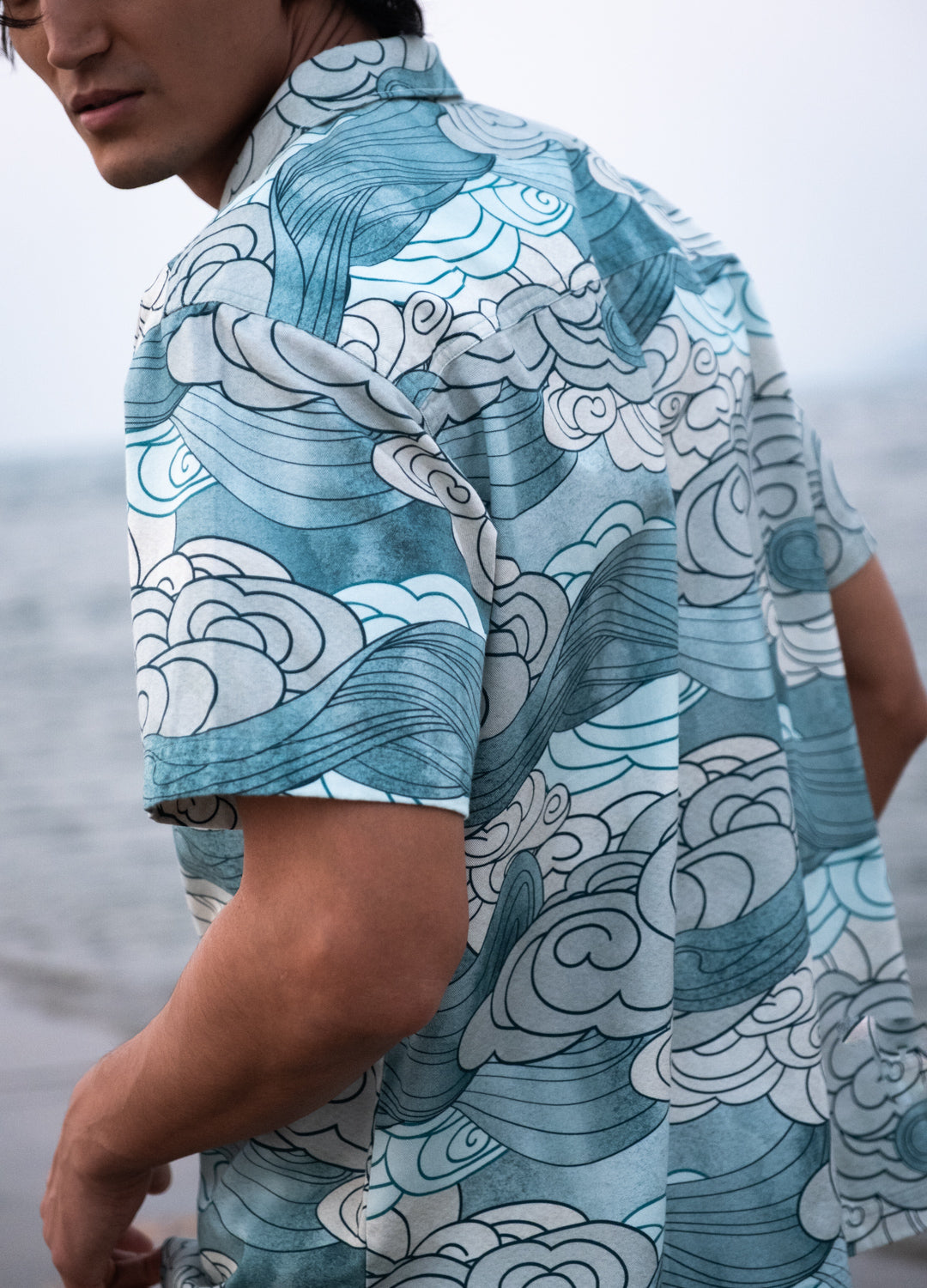 Azure Celeste Half-Sleeve Shirt