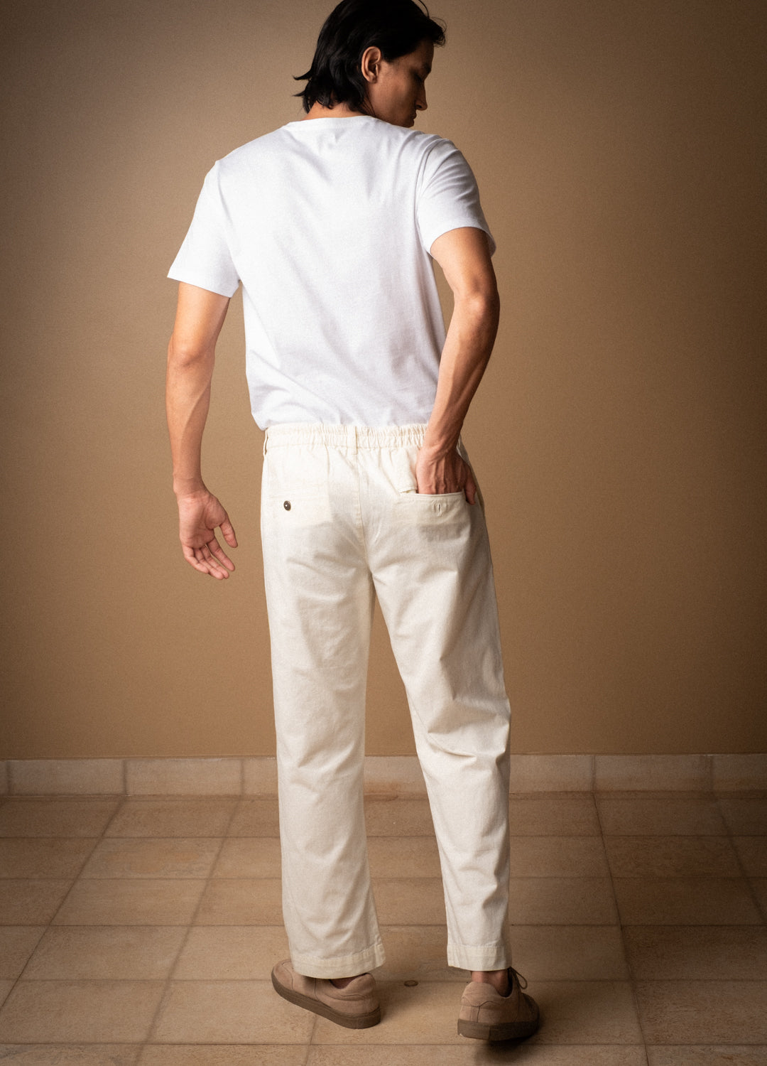 Blanc Detailed Pants