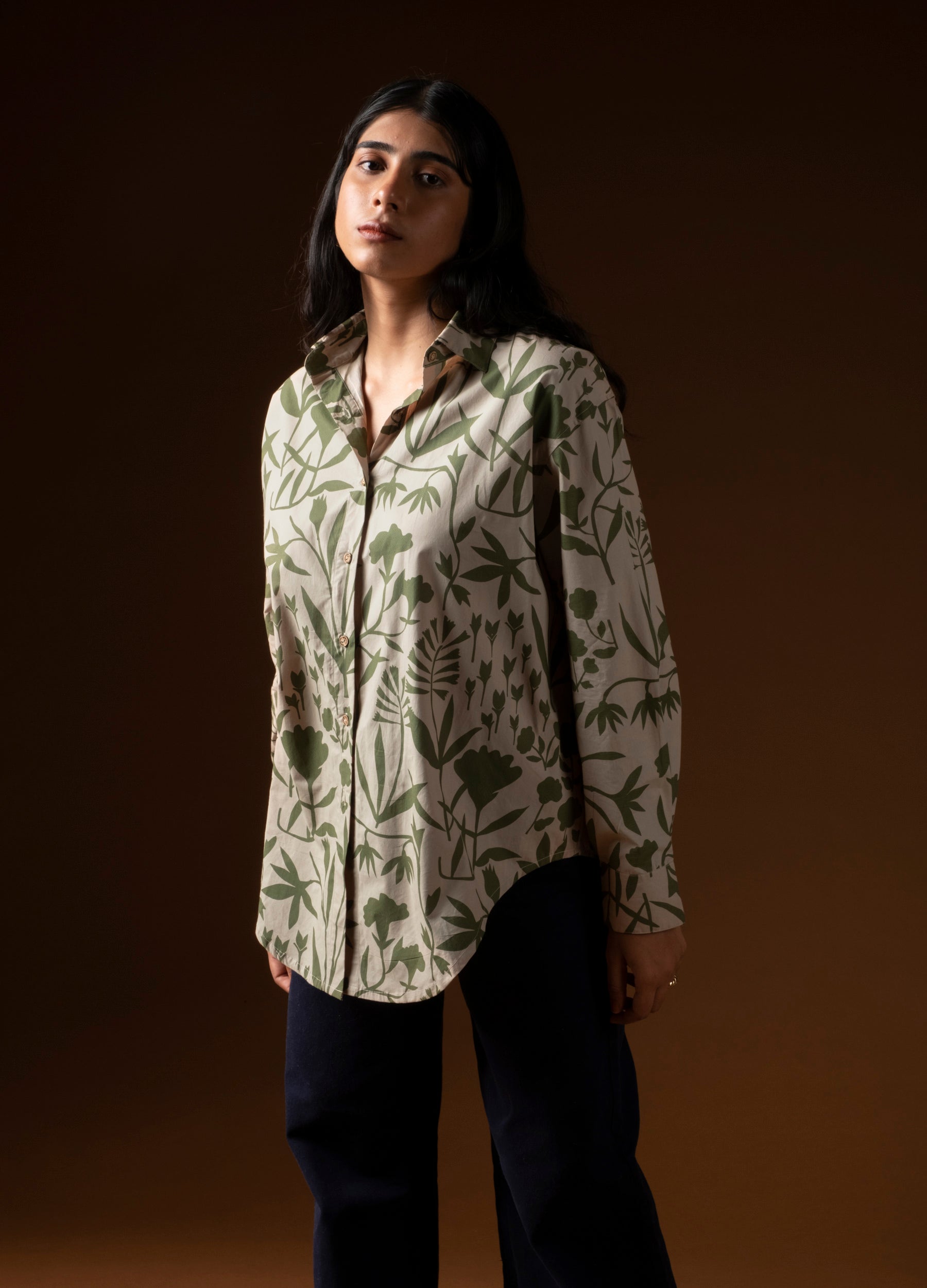  Bloom Girlfriend Organic Cotton Collared Button Shirt For Women Online