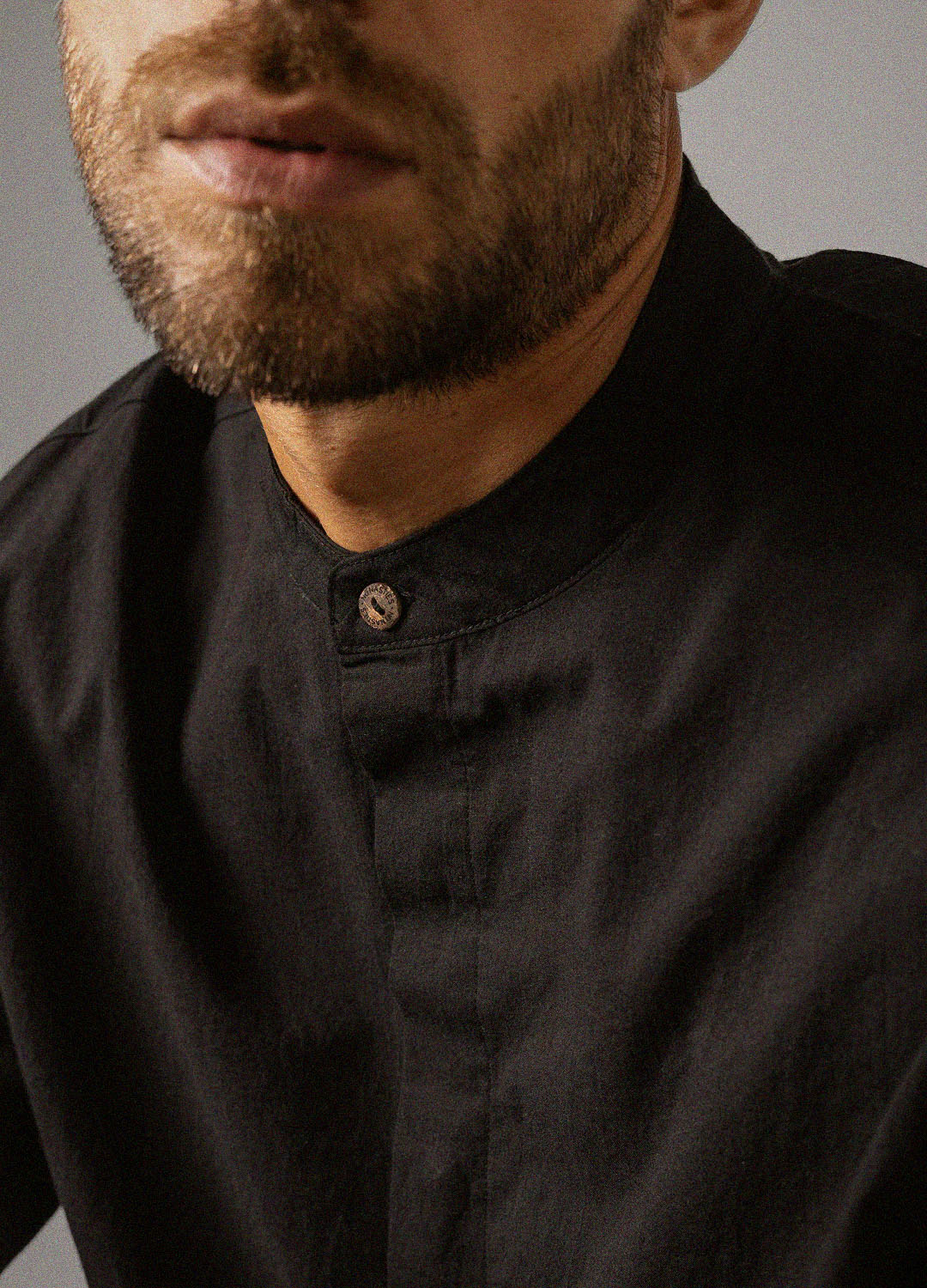 Black Mandarin Shirt