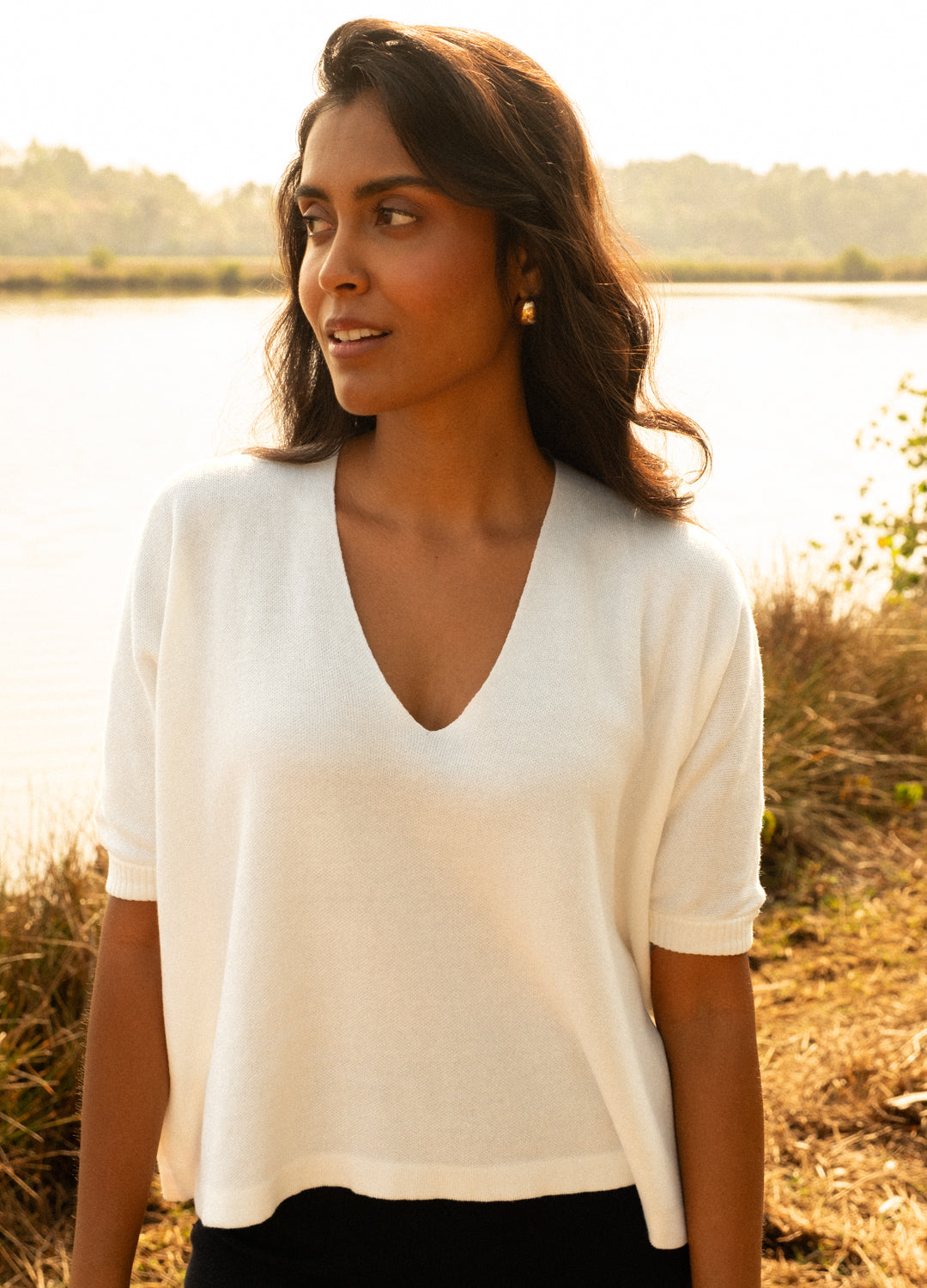 Coconut Fine Knit Top