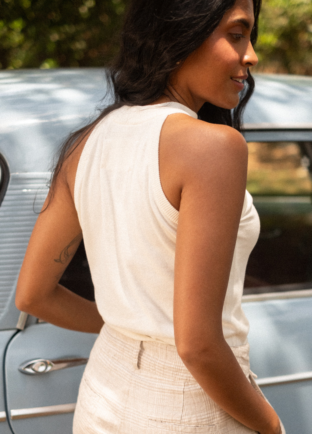 Coconut Fine Knit Halter