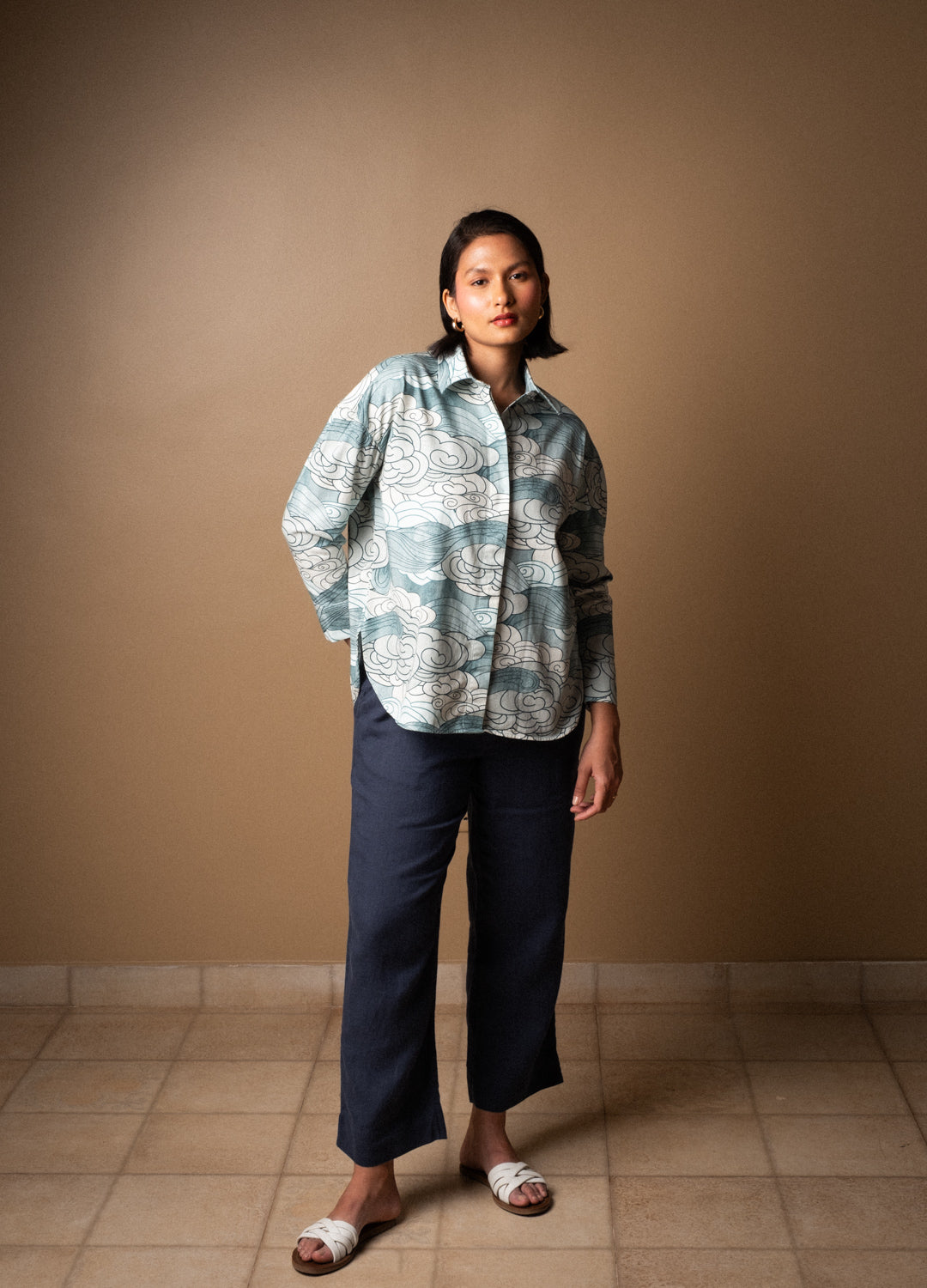 Azure Celeste Cape Shirt