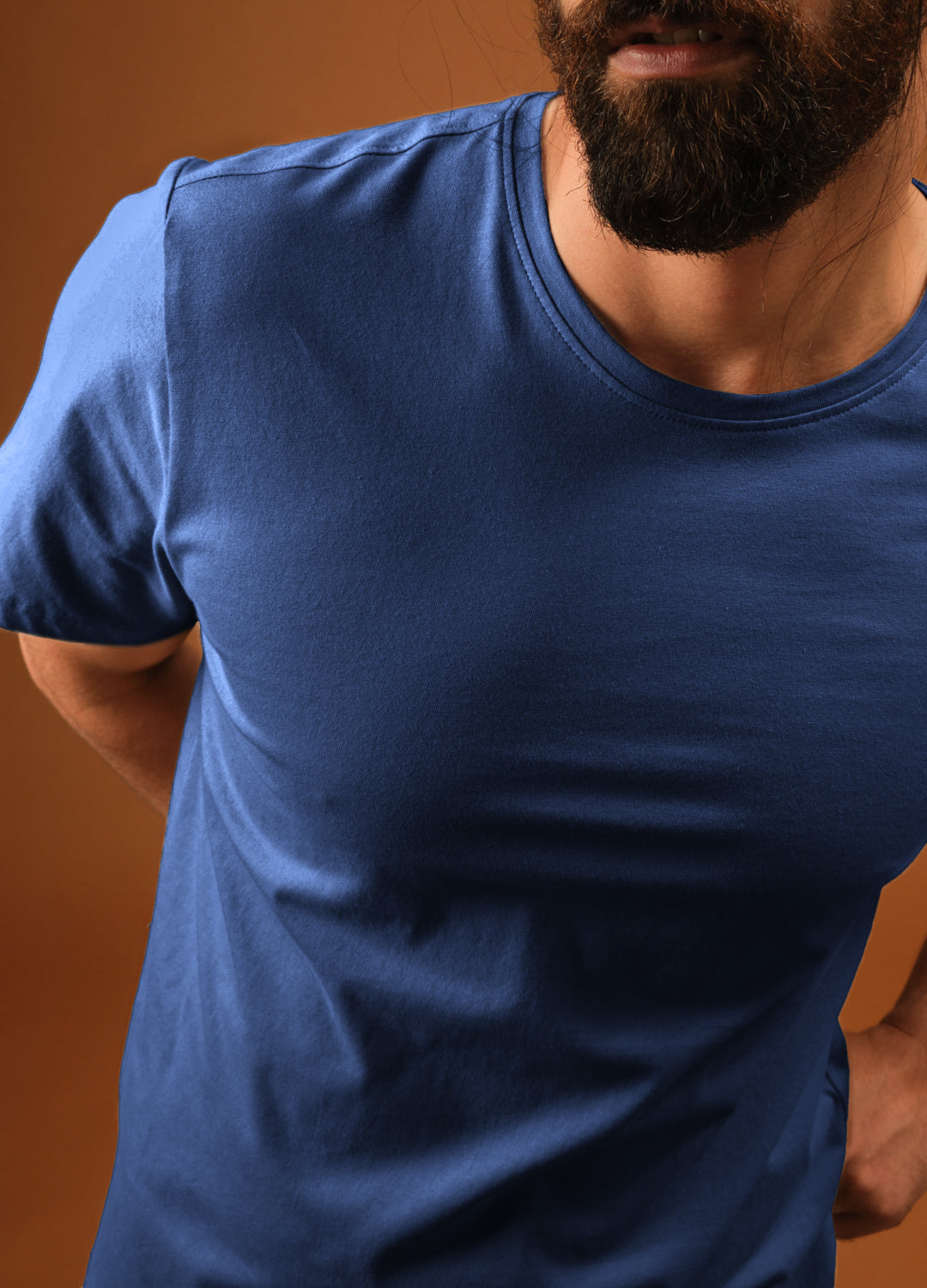 Eclipse Blue Classic Organic Cotton T-shirt For Men Online