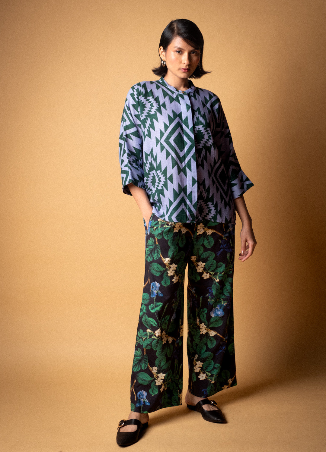 Esmeralda Pink Organic Cotton Kimono Shirt For Women Online