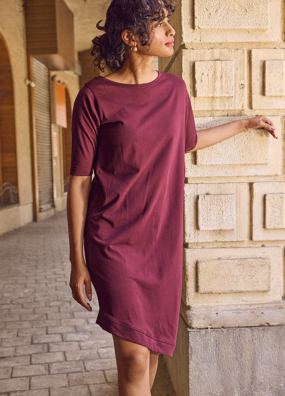 Garnet Drape Dress