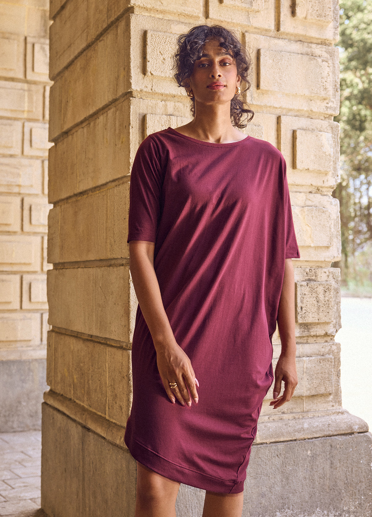 Garnet Drape Dress