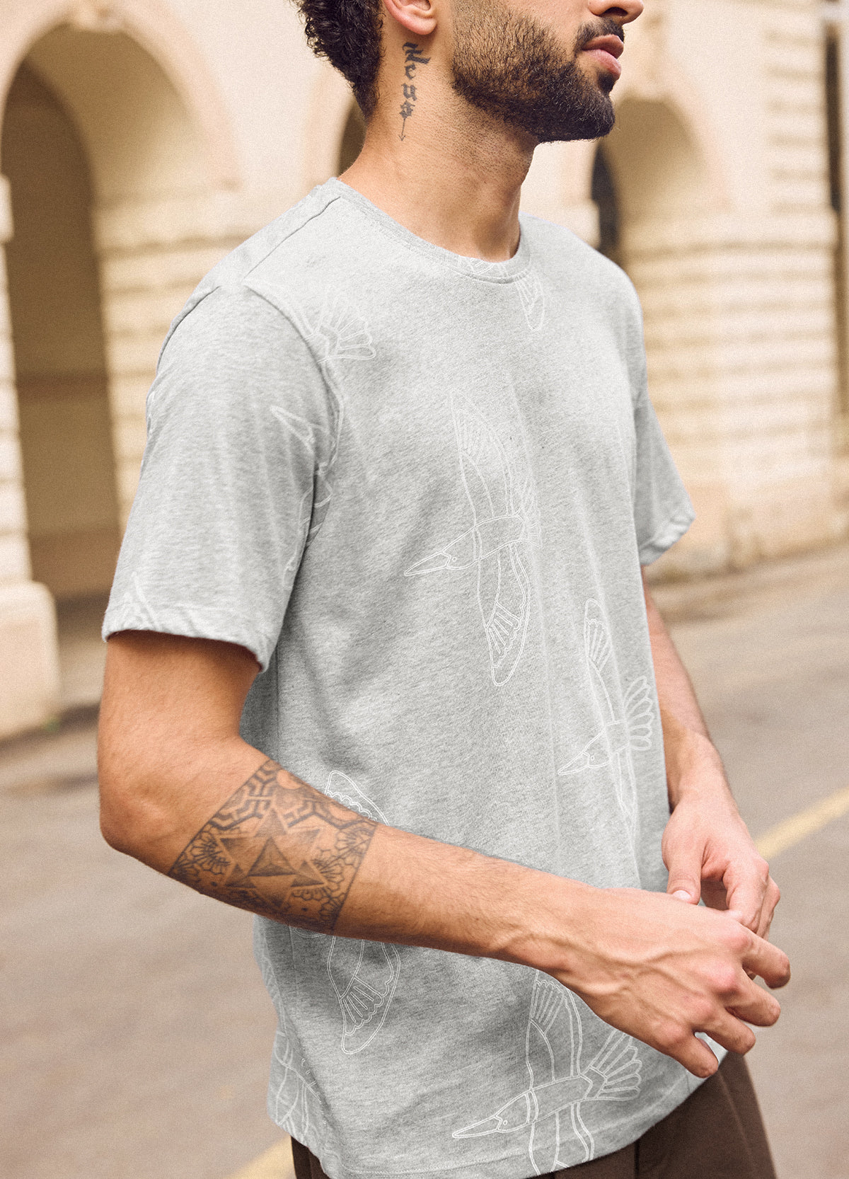 Grey Kingfisher Classic Tee