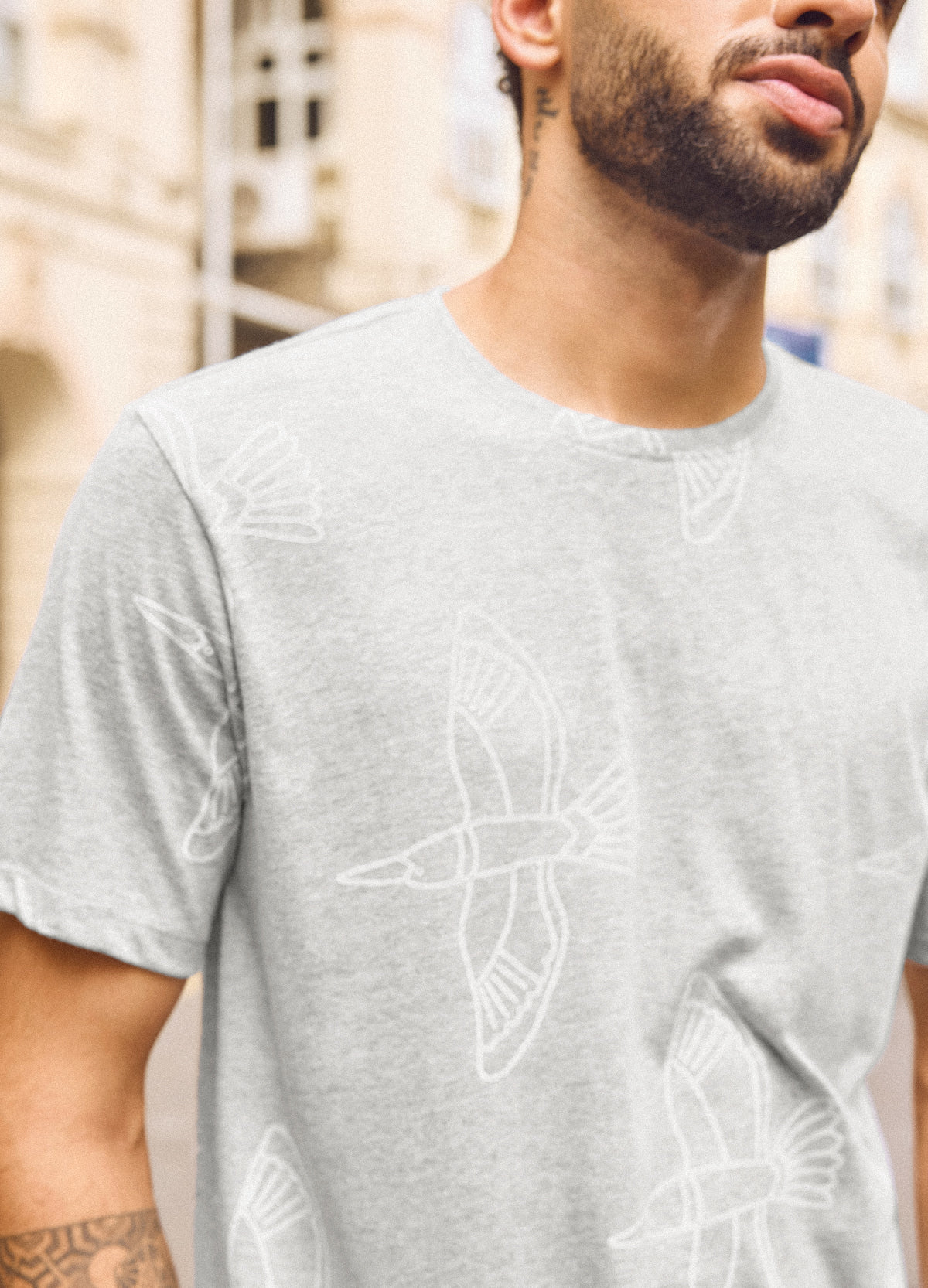 Grey Kingfisher Classic Tee