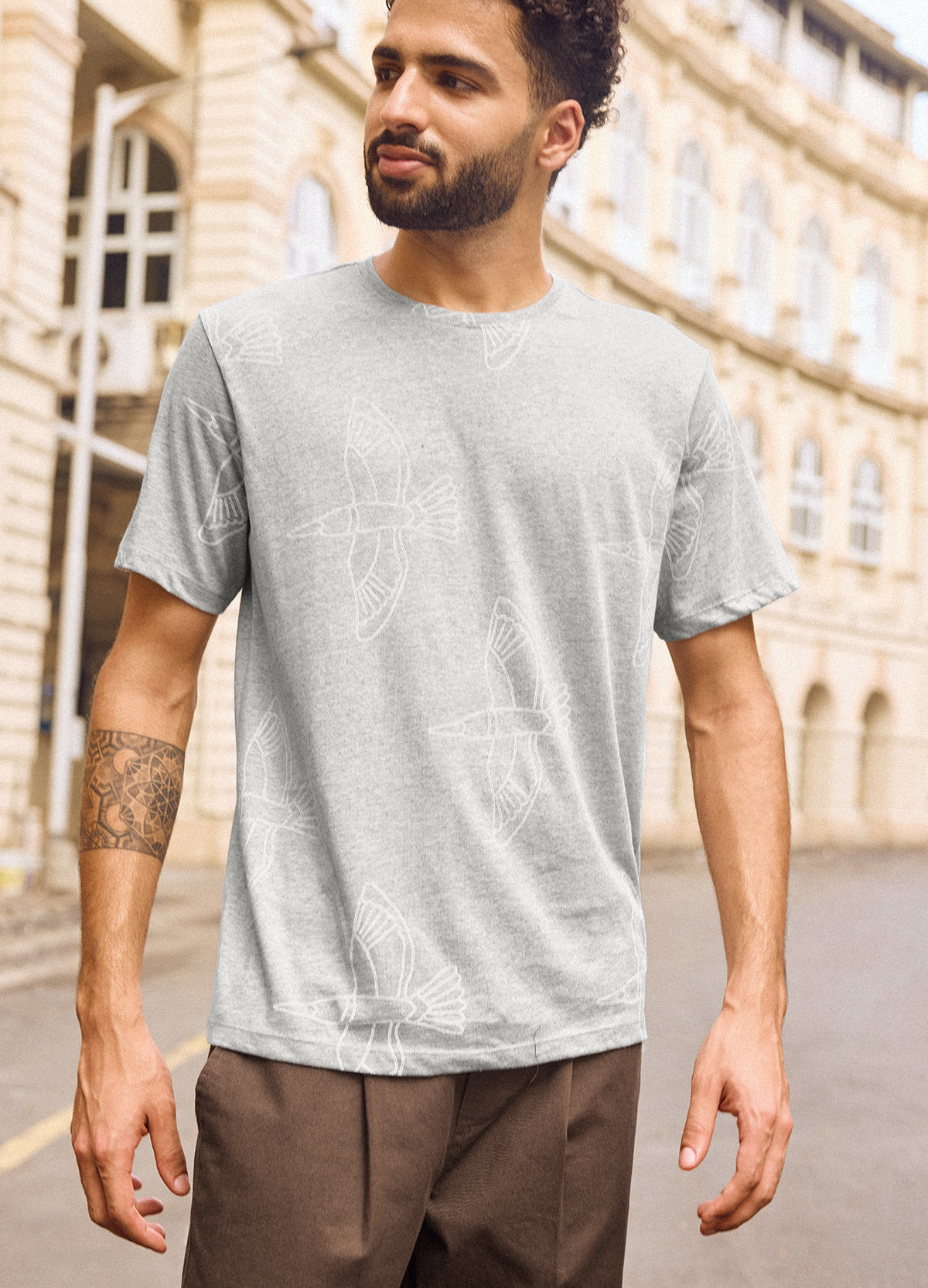 Grey Kingfisher Classic Tee