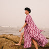 Horizon Pink Organic Cotton Beach Shirt Kaftan For Women Online
