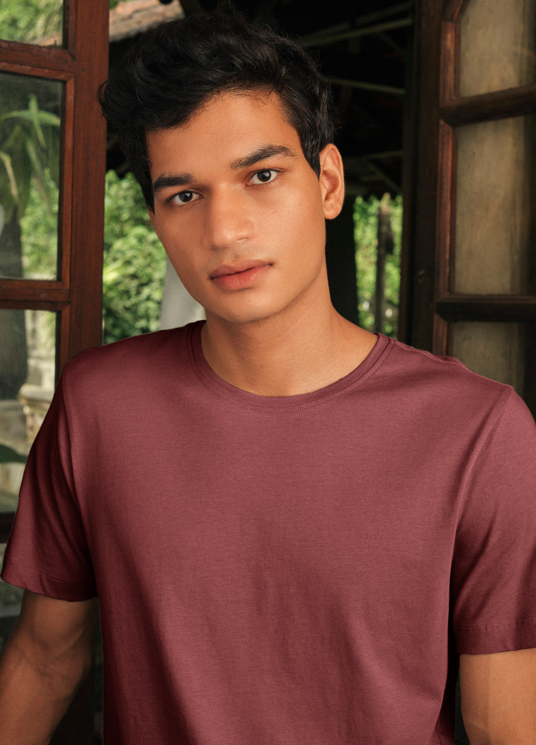 Jawa Brown Classic Organic Cotton T-shirt For Men Online