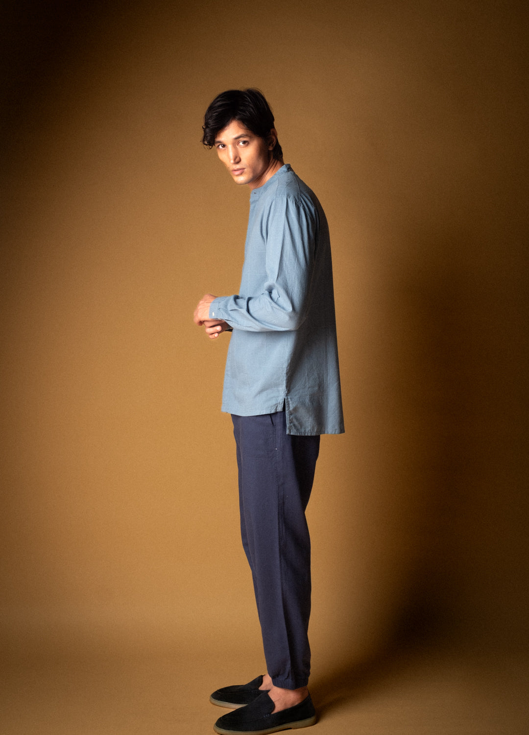 Lagoon Mandarin Woven Shirt