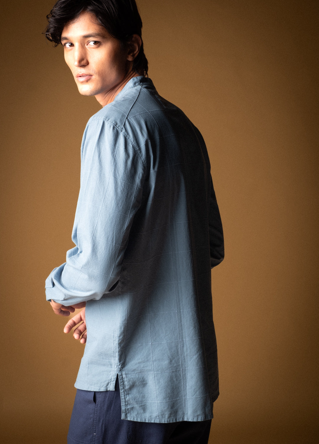 Lagoon Mandarin Woven Shirt