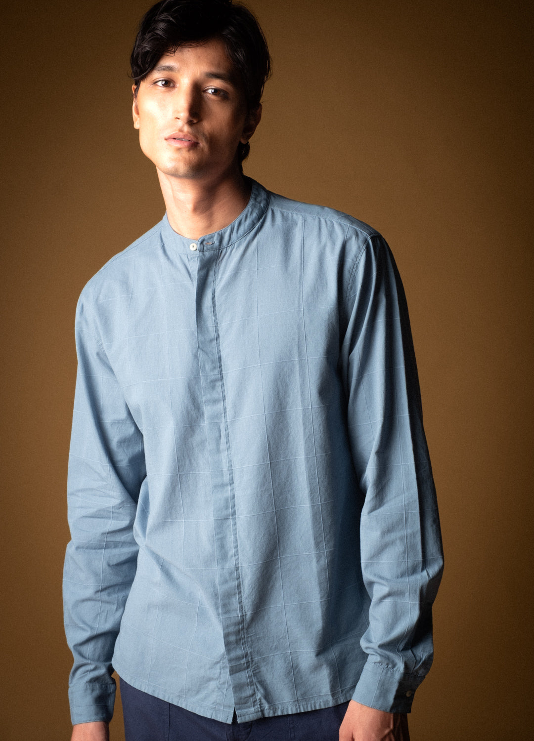 Lagoon Mandarin Woven Shirt