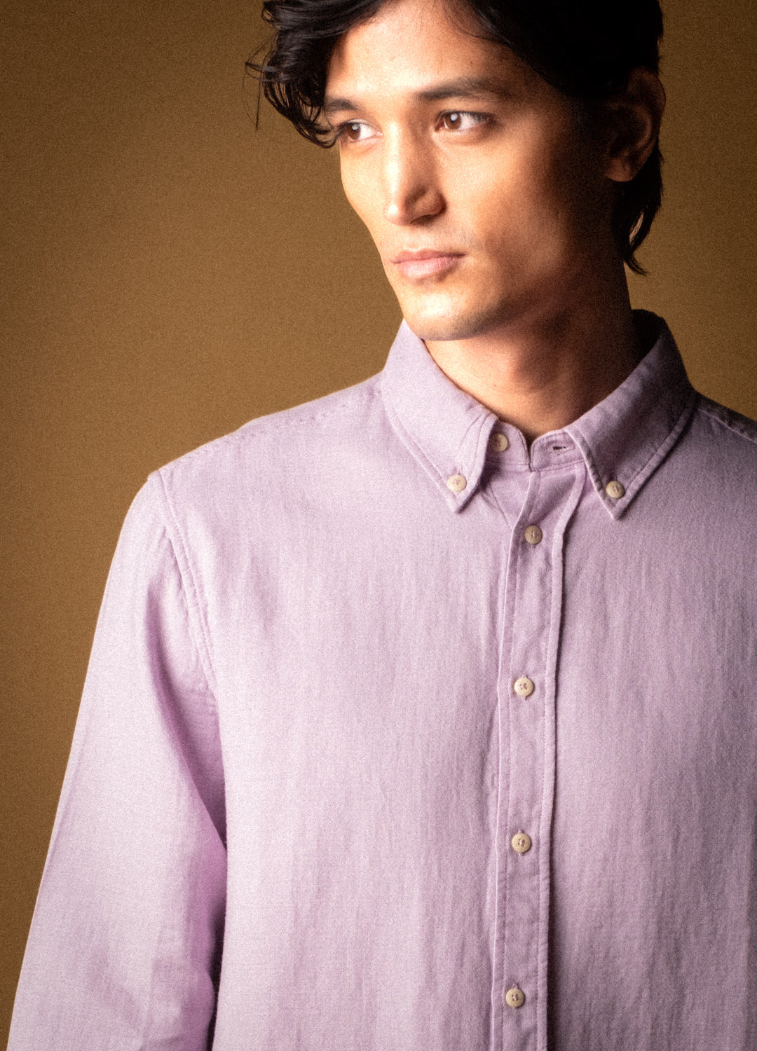Lavender Airy Muslin Shirt