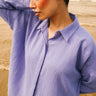 Lavender Organic Cotton Resort Side Shirt For Women Online