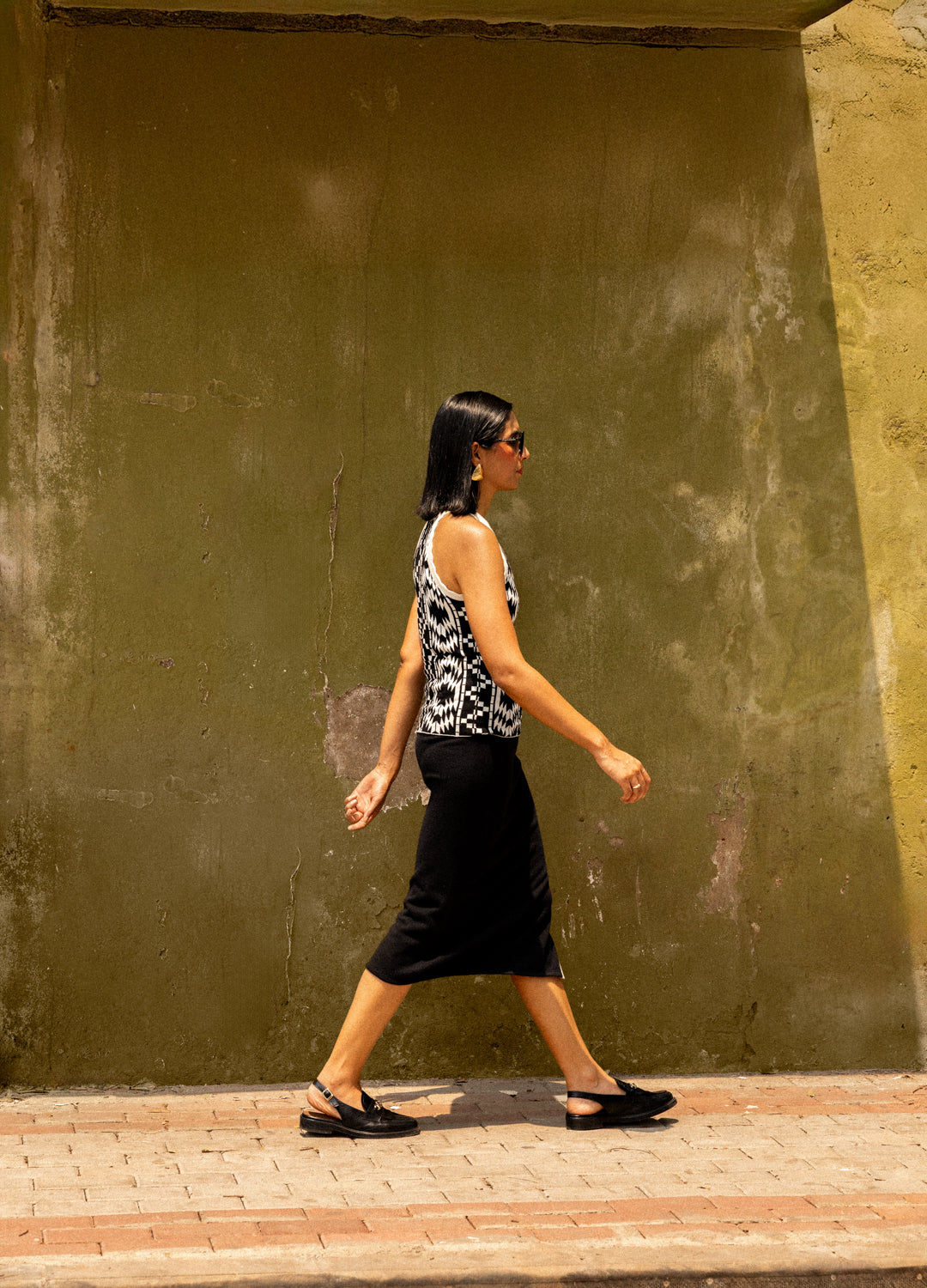 The Greca-Luna Black Organic Cotton Co-ord Set For Women Online