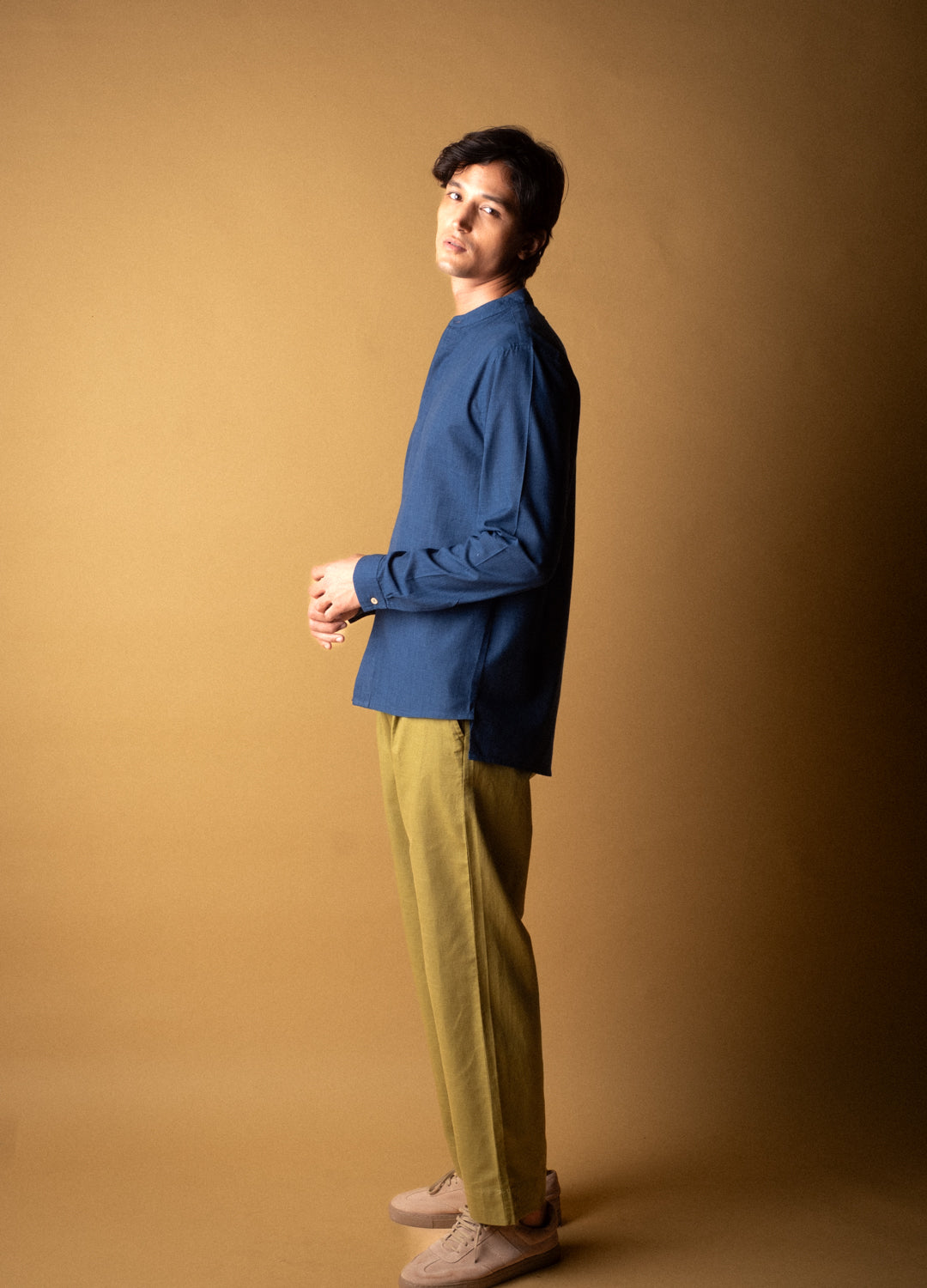 Midnight Mandarin Woven Shirt