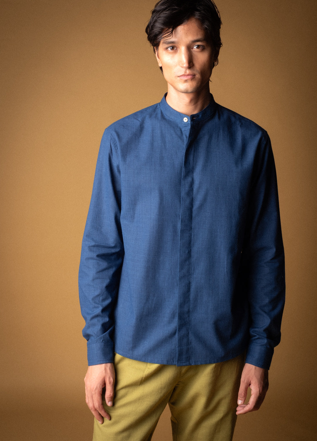 Midnight Mandarin Woven Shirt