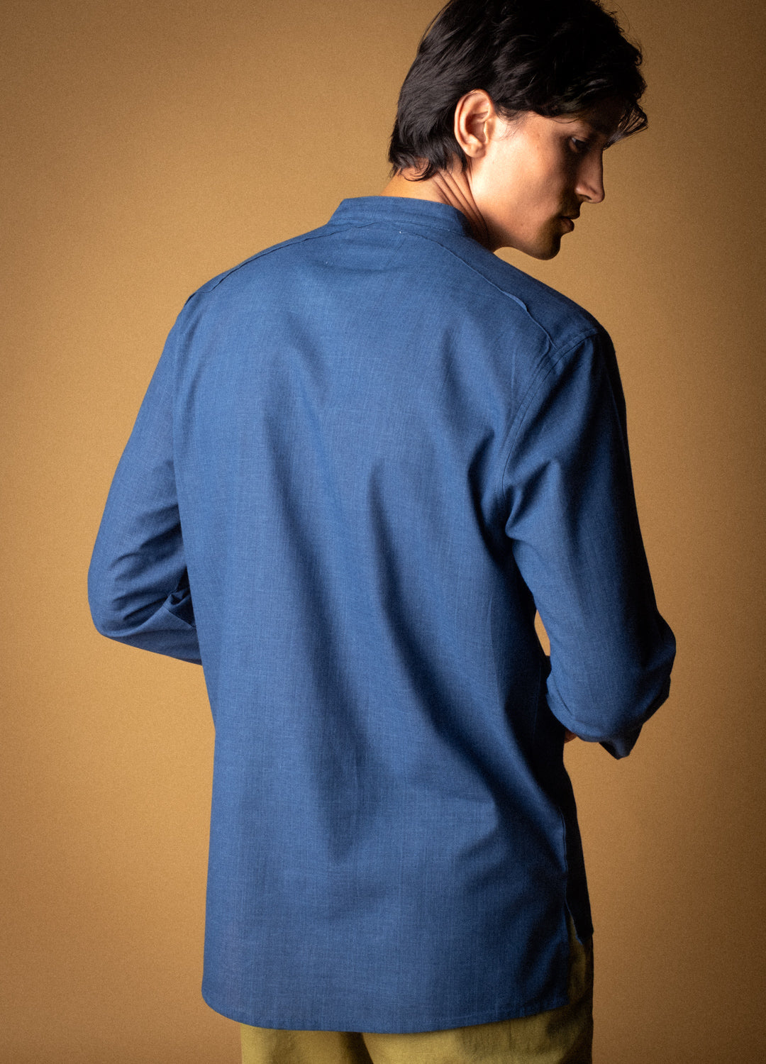 Midnight Mandarin Woven Shirt