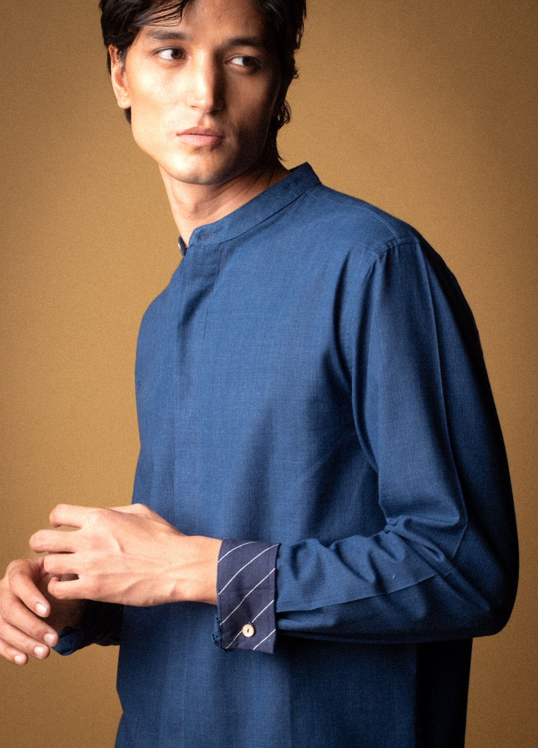 Midnight Mandarin Woven Shirt