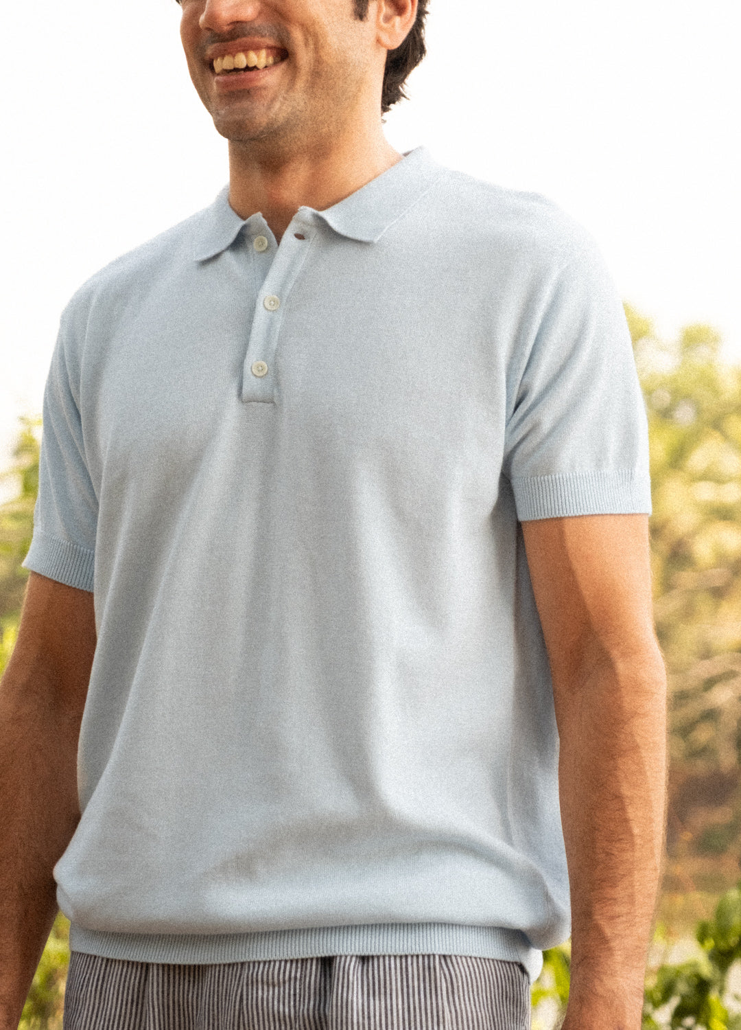 Mint Fine Knit Polo