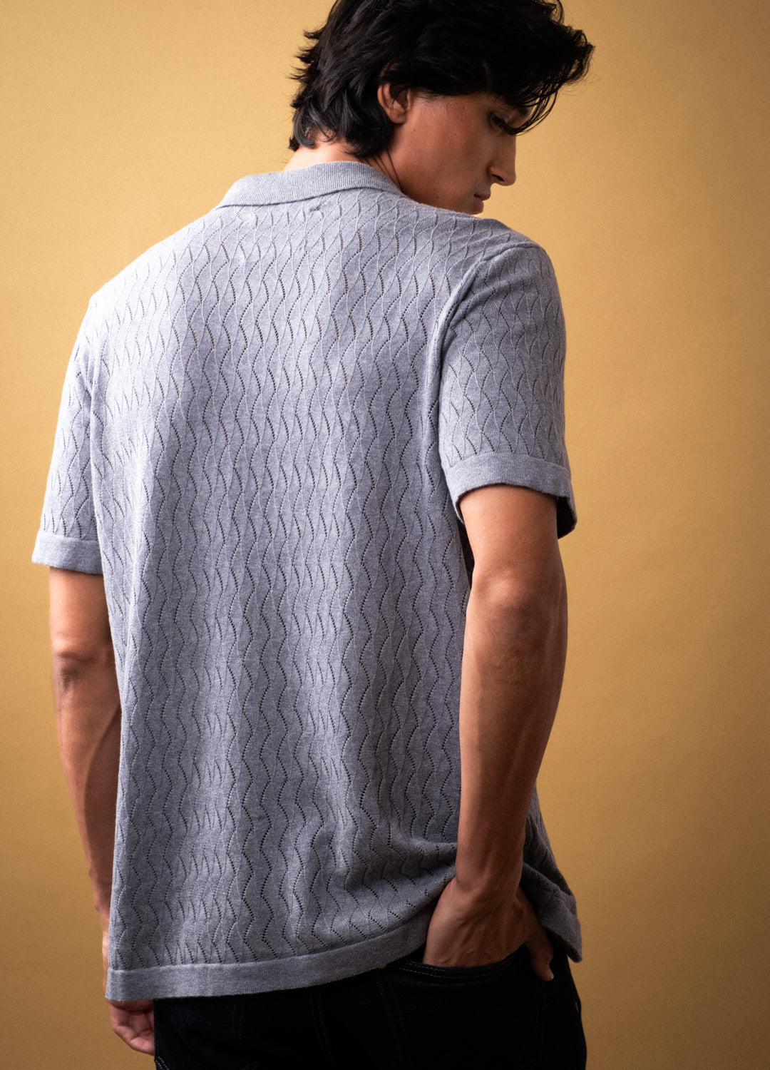 Mist Open-Knit Shirt