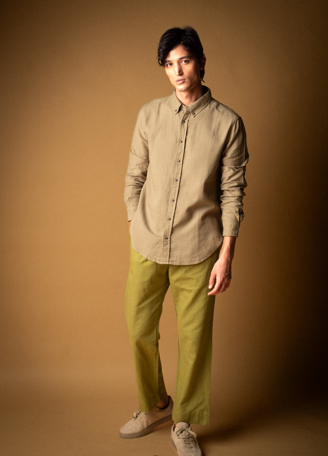 Moss Airy Muslin Shirt