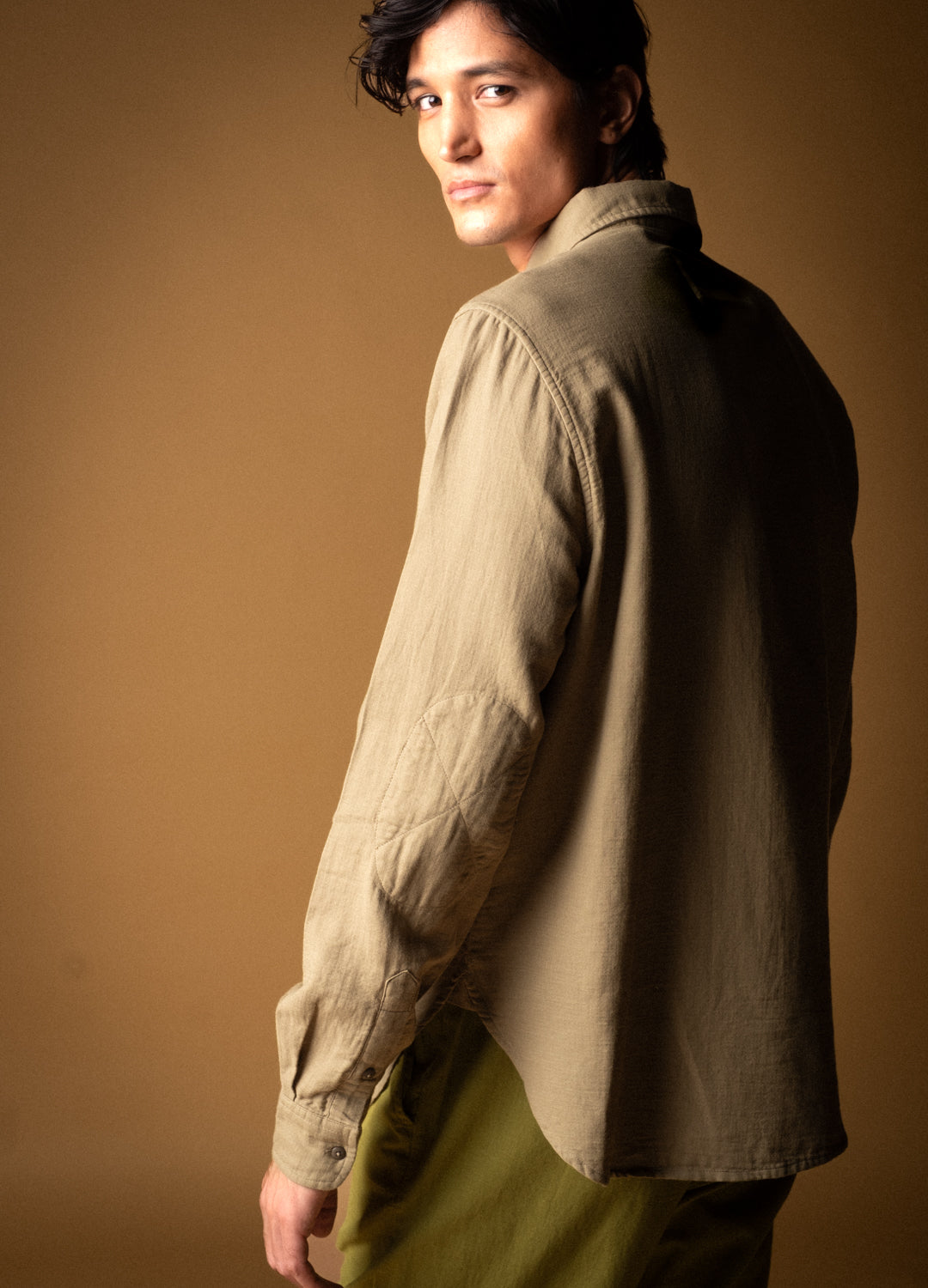 Moss Airy Muslin Shirt