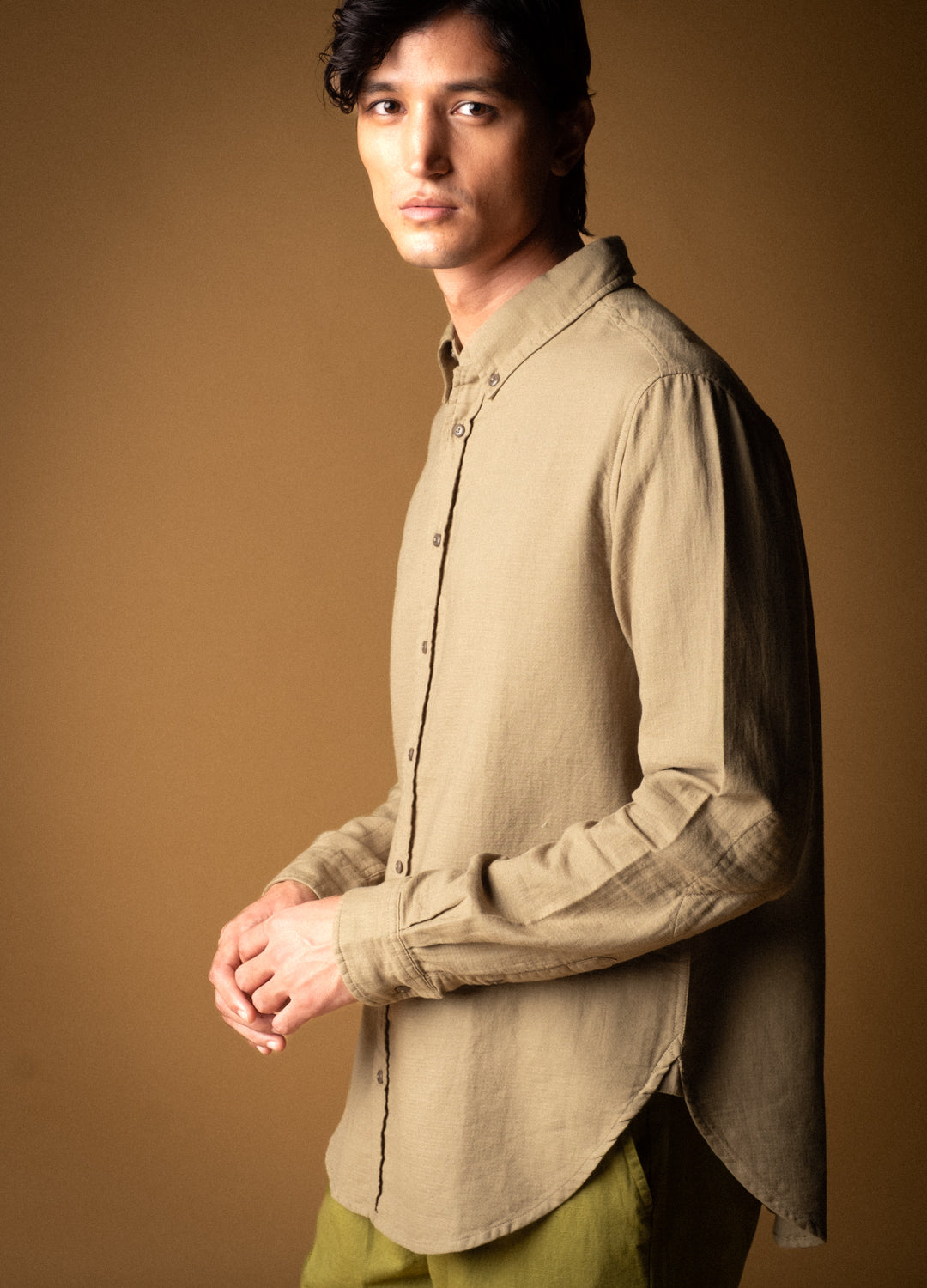 Moss Airy Muslin Shirt