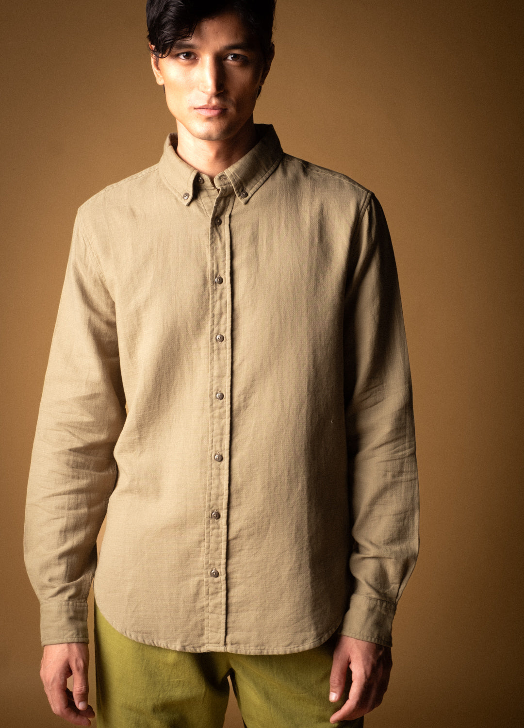 Moss Airy Muslin Shirt