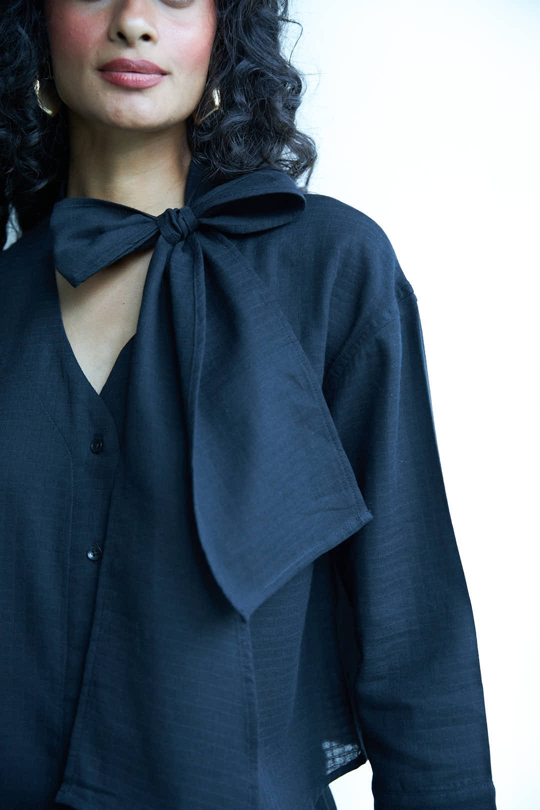 Noir Bow Shirt