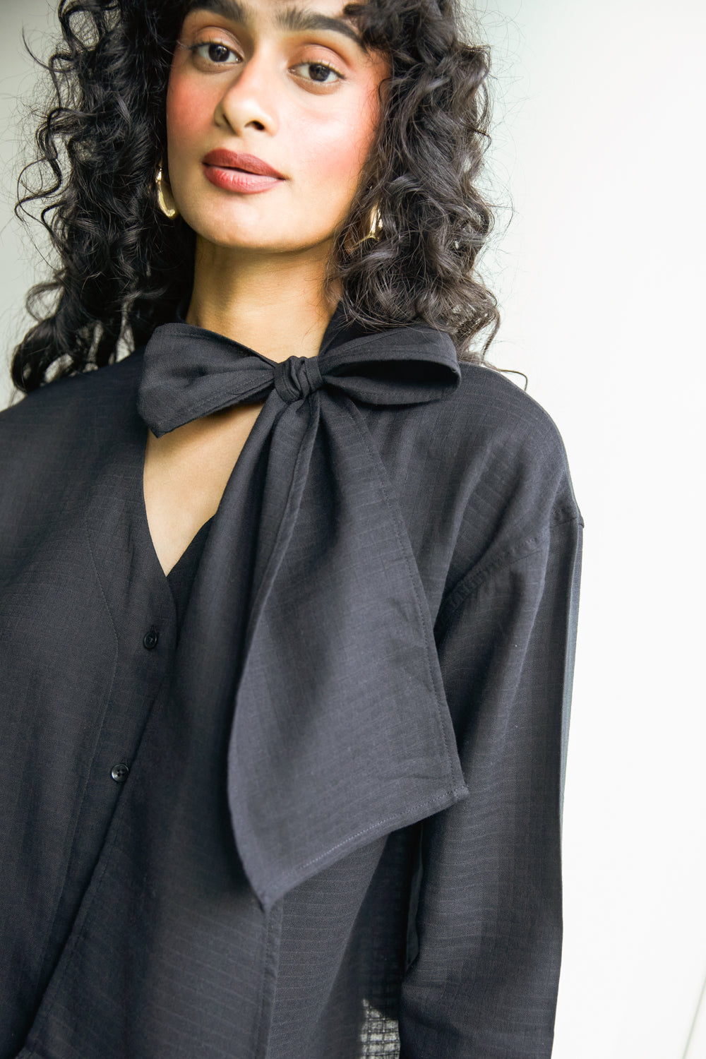 Noir Bow Shirt
