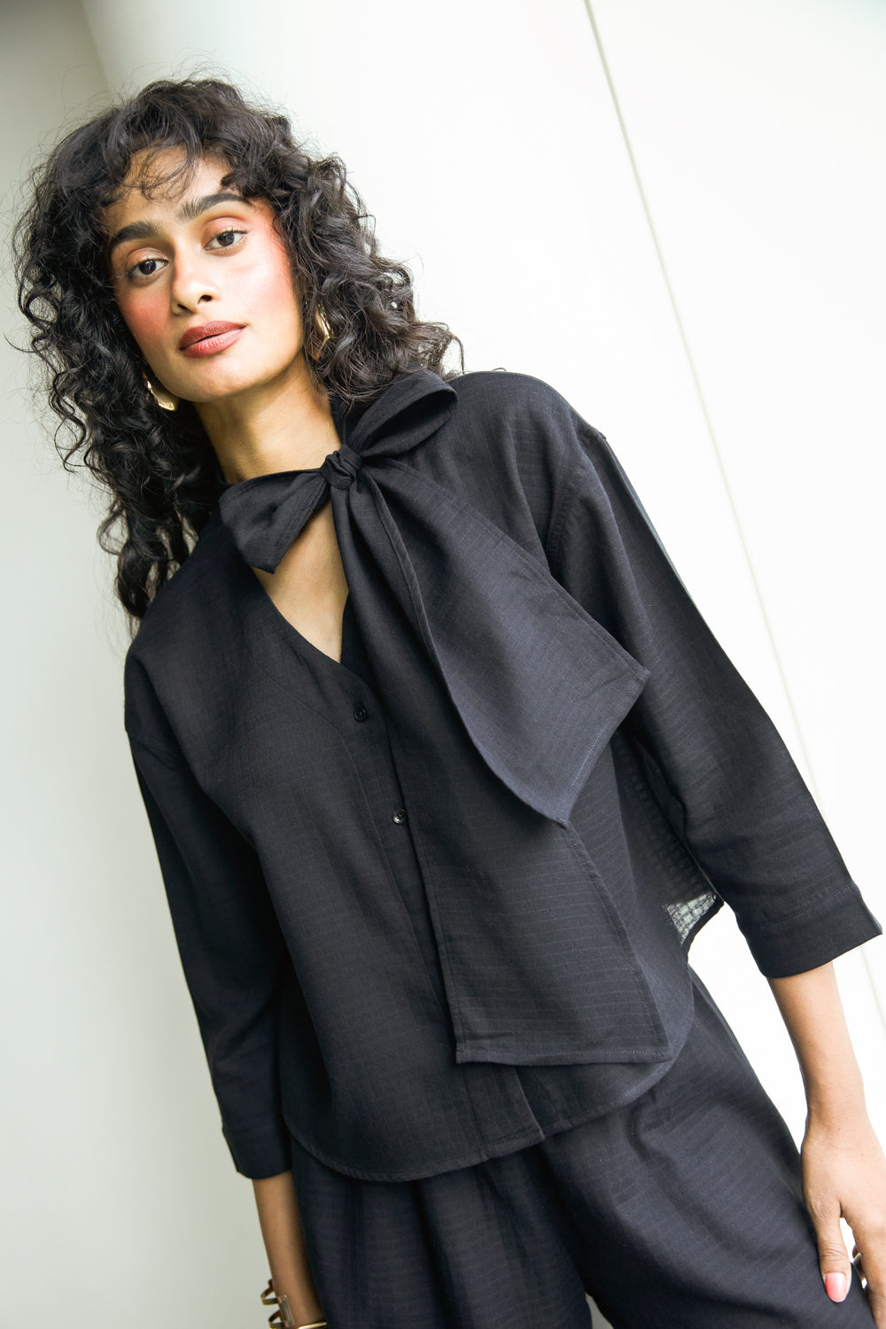 Noir Bow Shirt