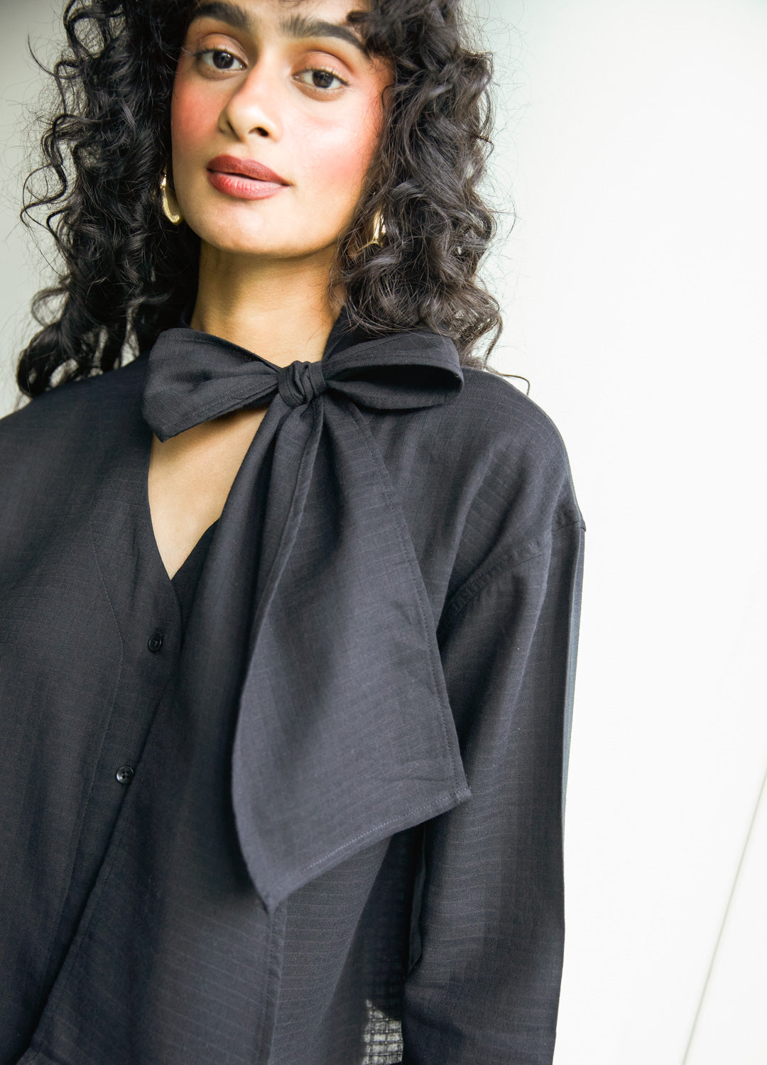 Noir Bow Shirt