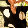 Noir Black & White Polka Dot Organic Cotton Knit Top Online