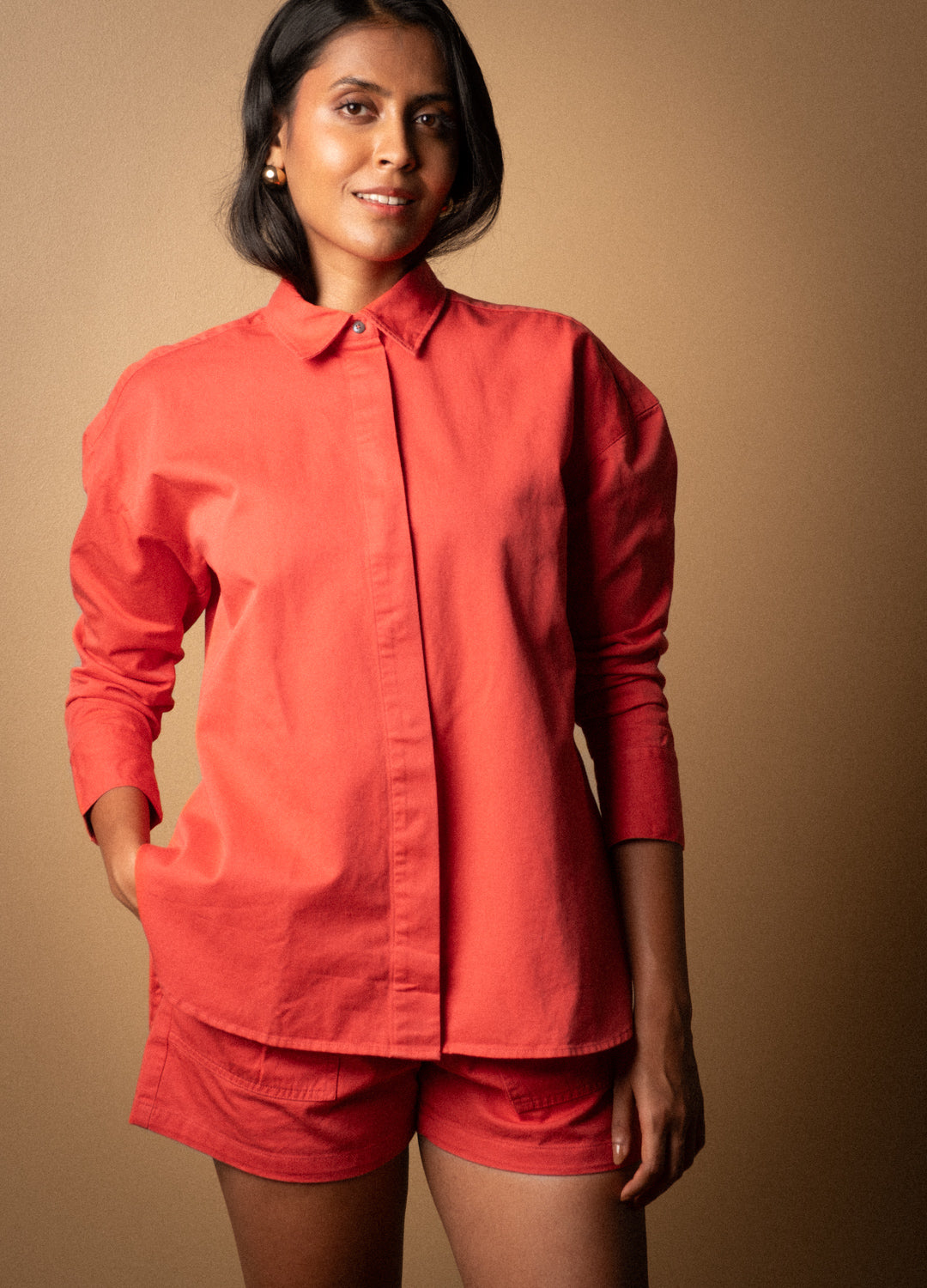 Poppy Cape Shirt