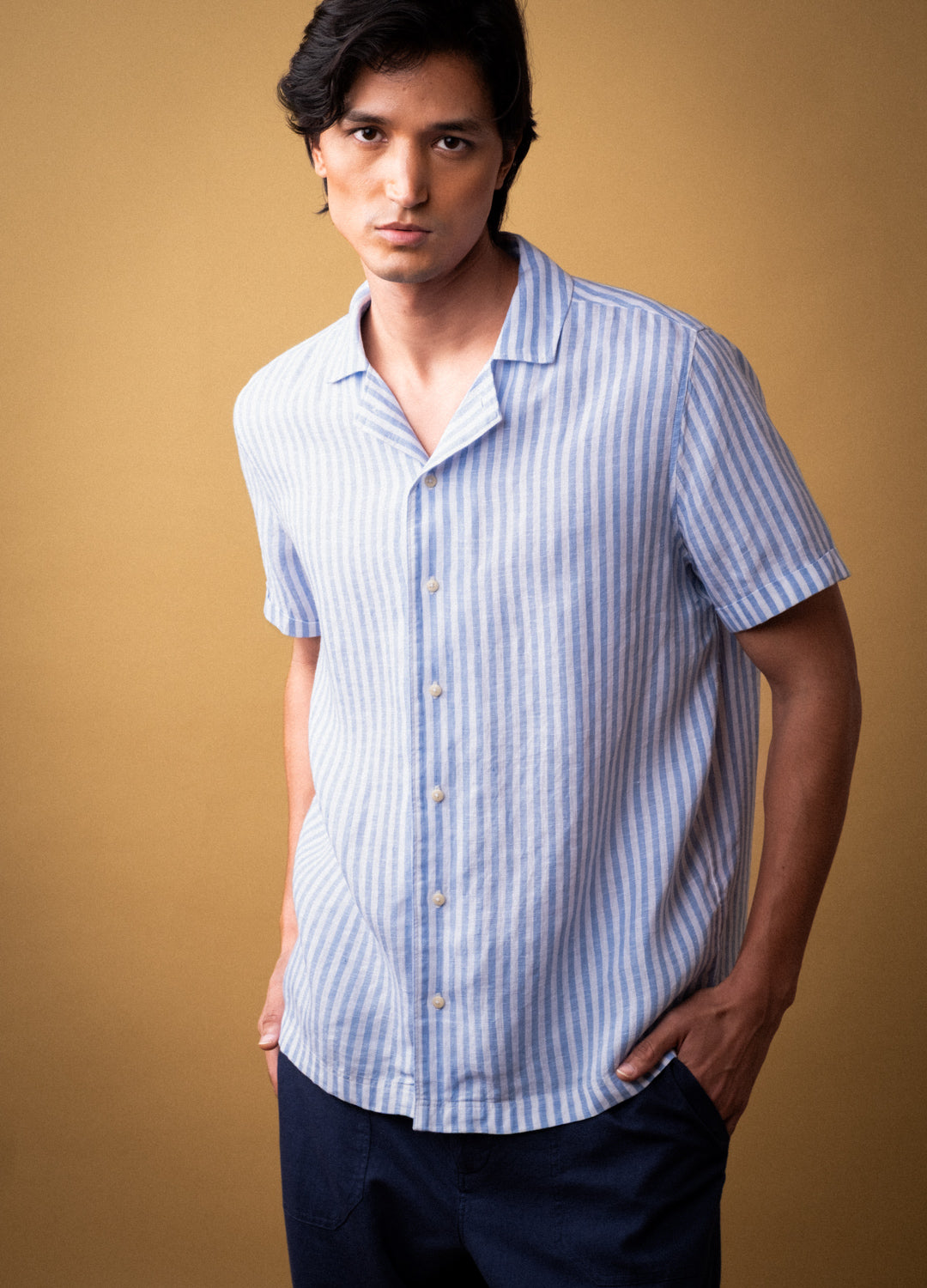 Raj Shirt in Sapphire