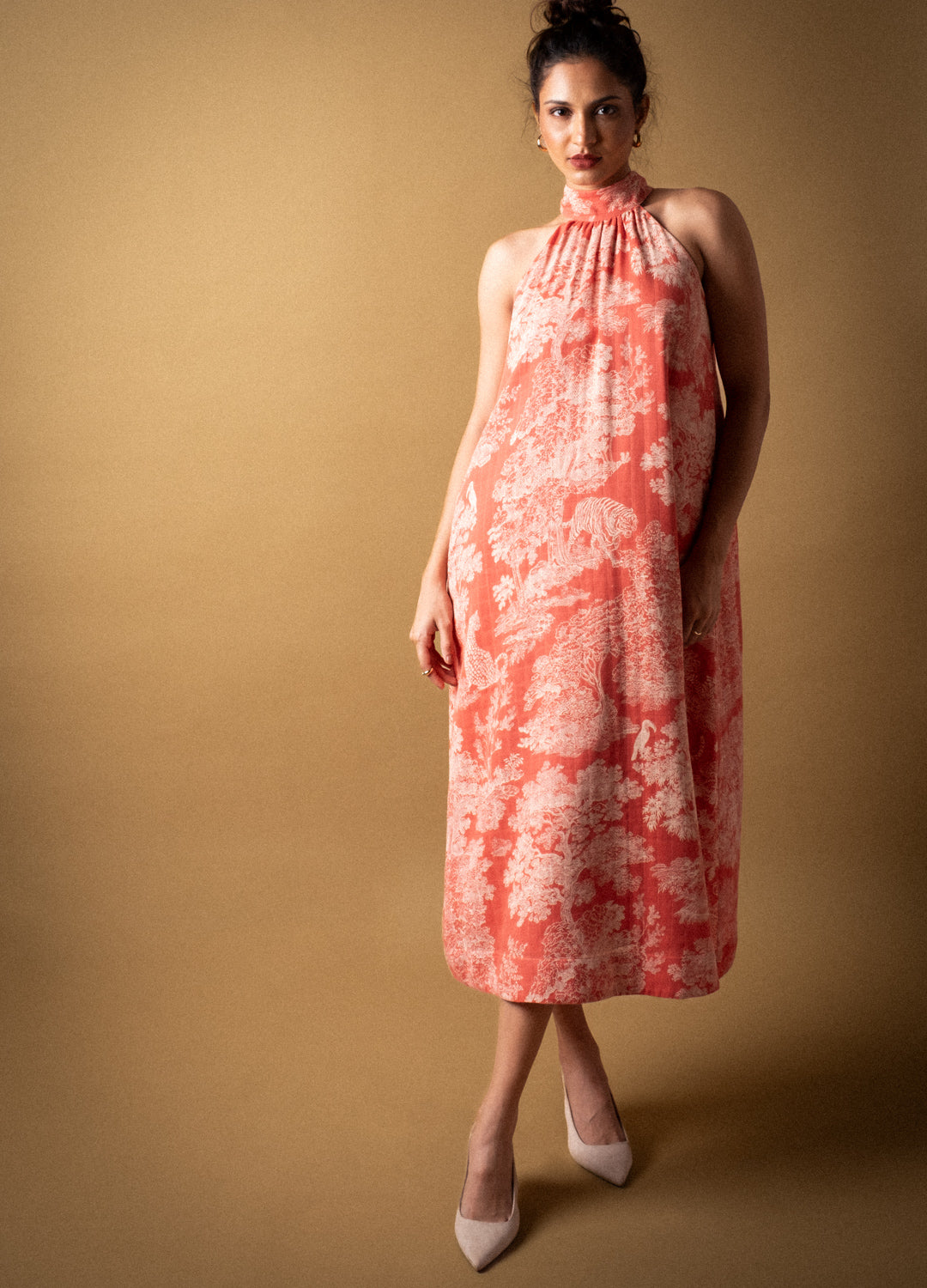 Rouge Toile Halter Midi