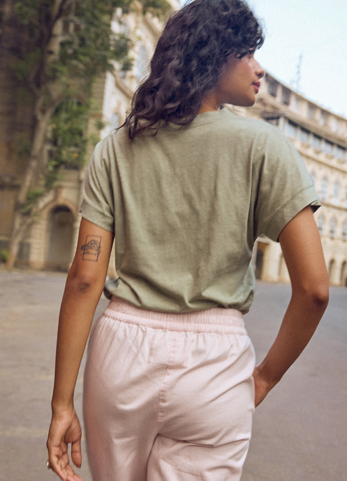 Sage V-Neck Tee
