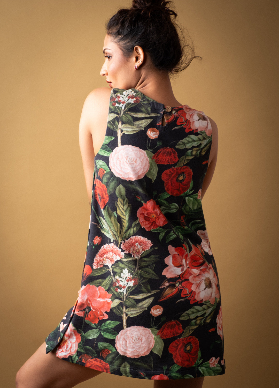 Scarlet Buttoned Mini