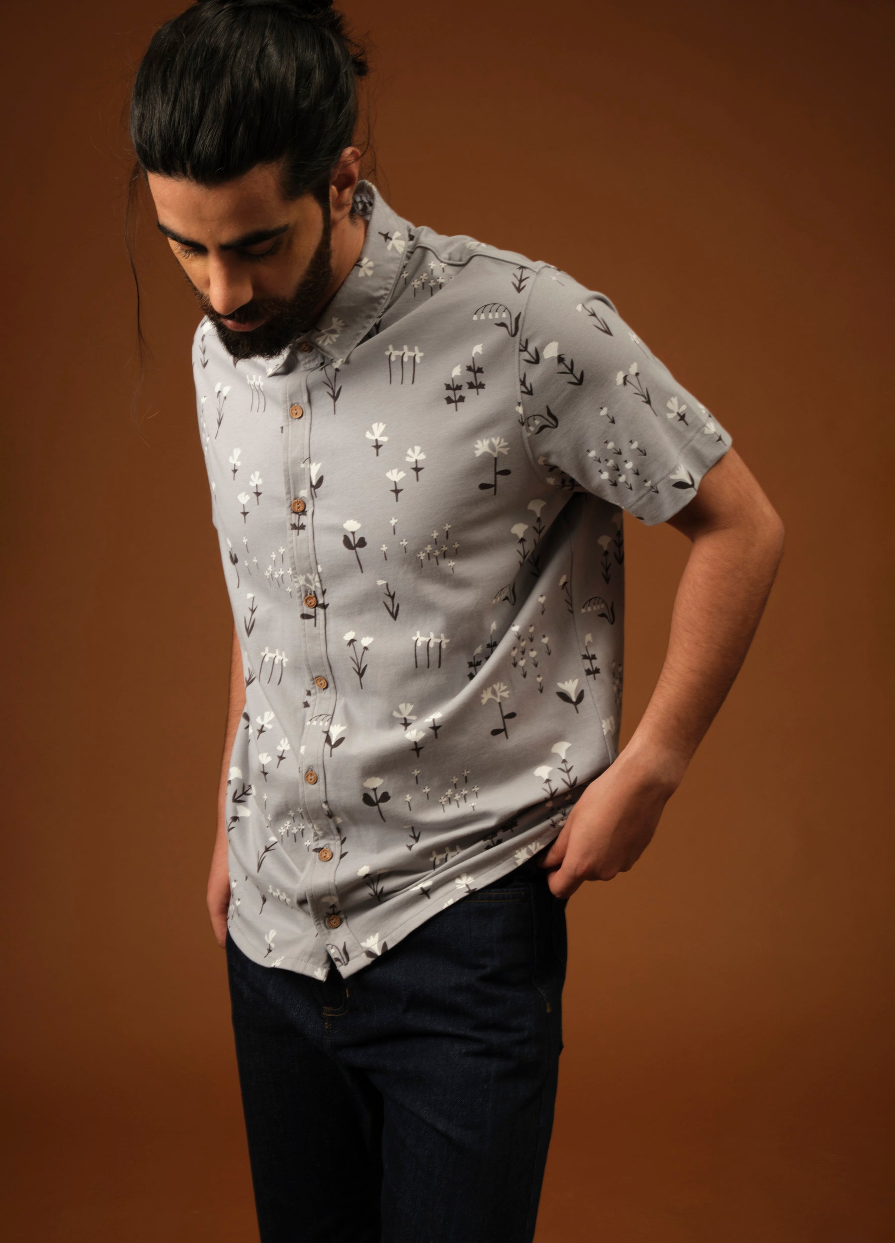 Sea Flora Half-Sleeve Shirt