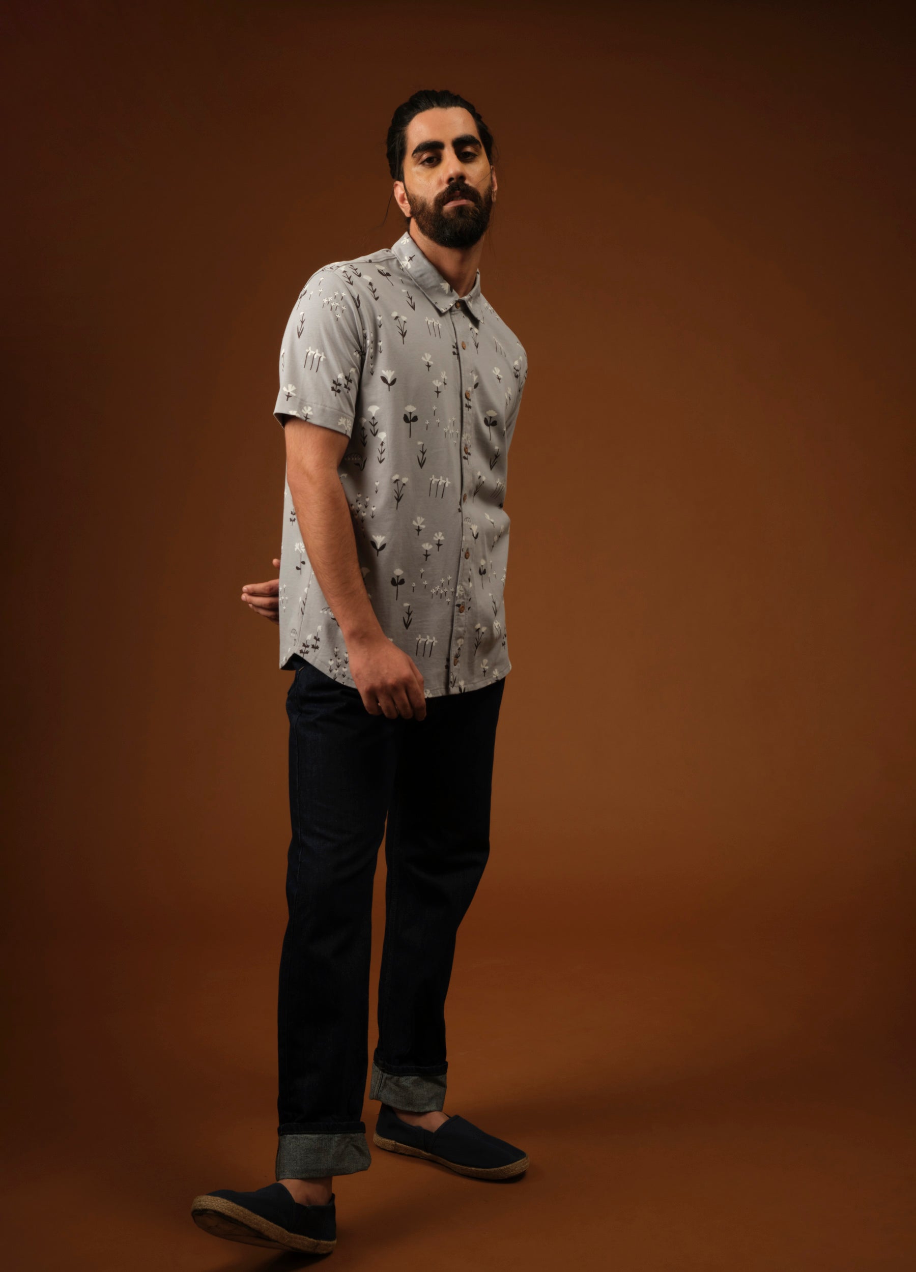 Sea Flora Half-Sleeve Shirt