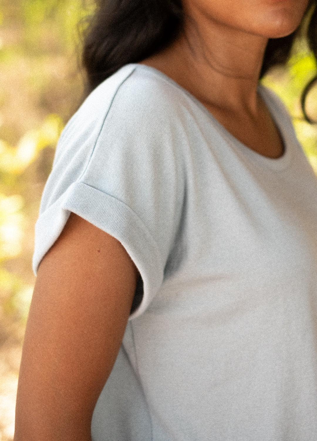 Sky Fine Knit Tee